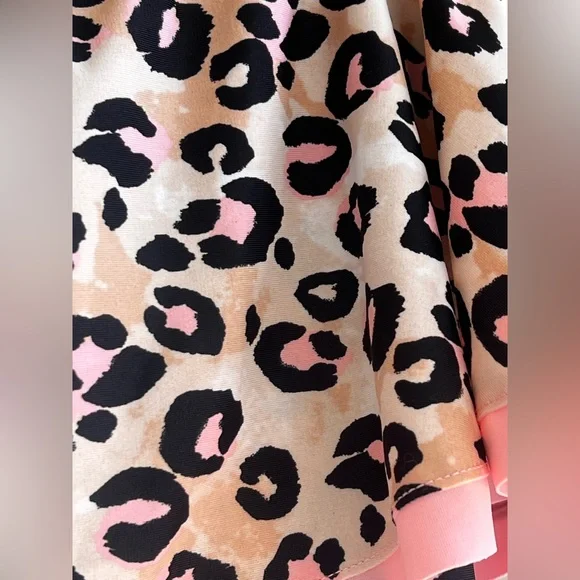 Justice Girl’s Leopard prints Ruffle one piece swimsuit - Picture 4 of 8